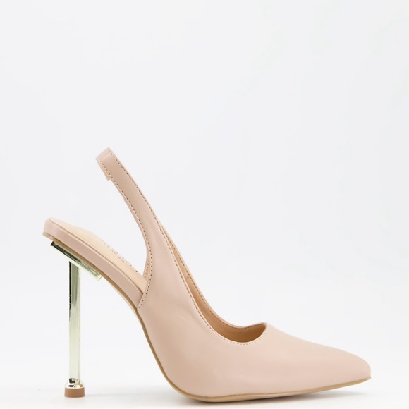 SOLD🔥 Simmi London Kegz Slingback Court Shoe in Beige size 9 - Picture 1 of 10